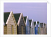 Beach huts in a row, close-up by Assaf Frank